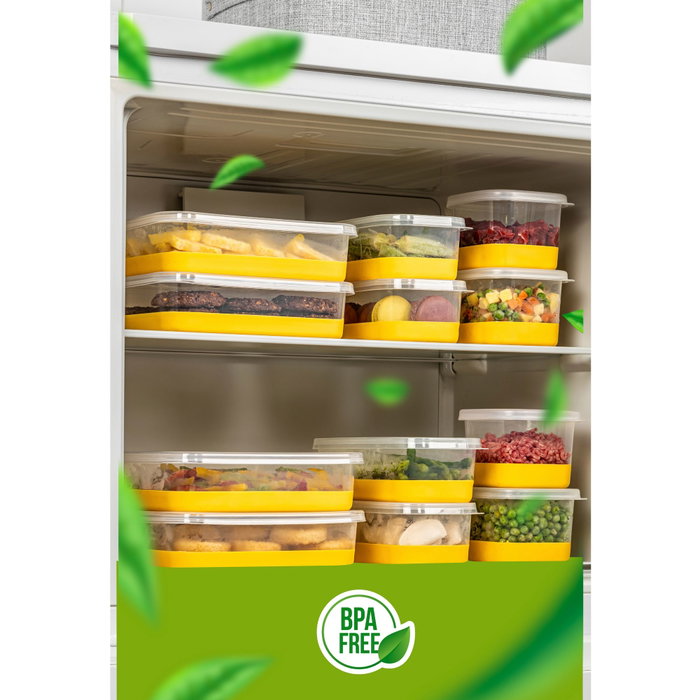 Hermia Set de Organizadores para Frigorífico, 10 Piezas, Amarillo